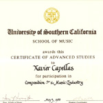 Diploma de la University of Southern California